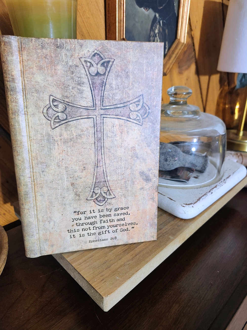 Christian Journal, Religious Decorative Hardcover Journal - Neutral